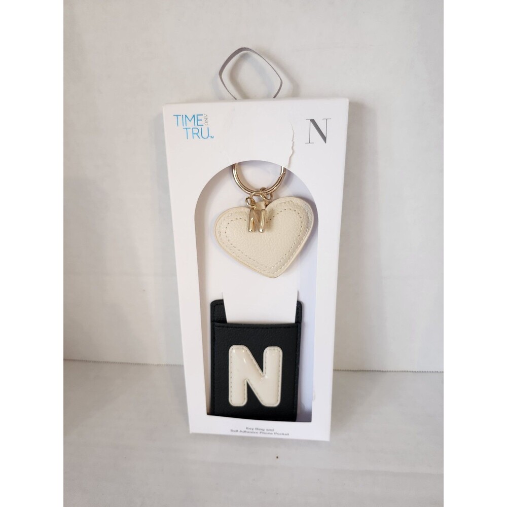 Time And Tru Key Ring & Self Adhesive  Phone Pocket